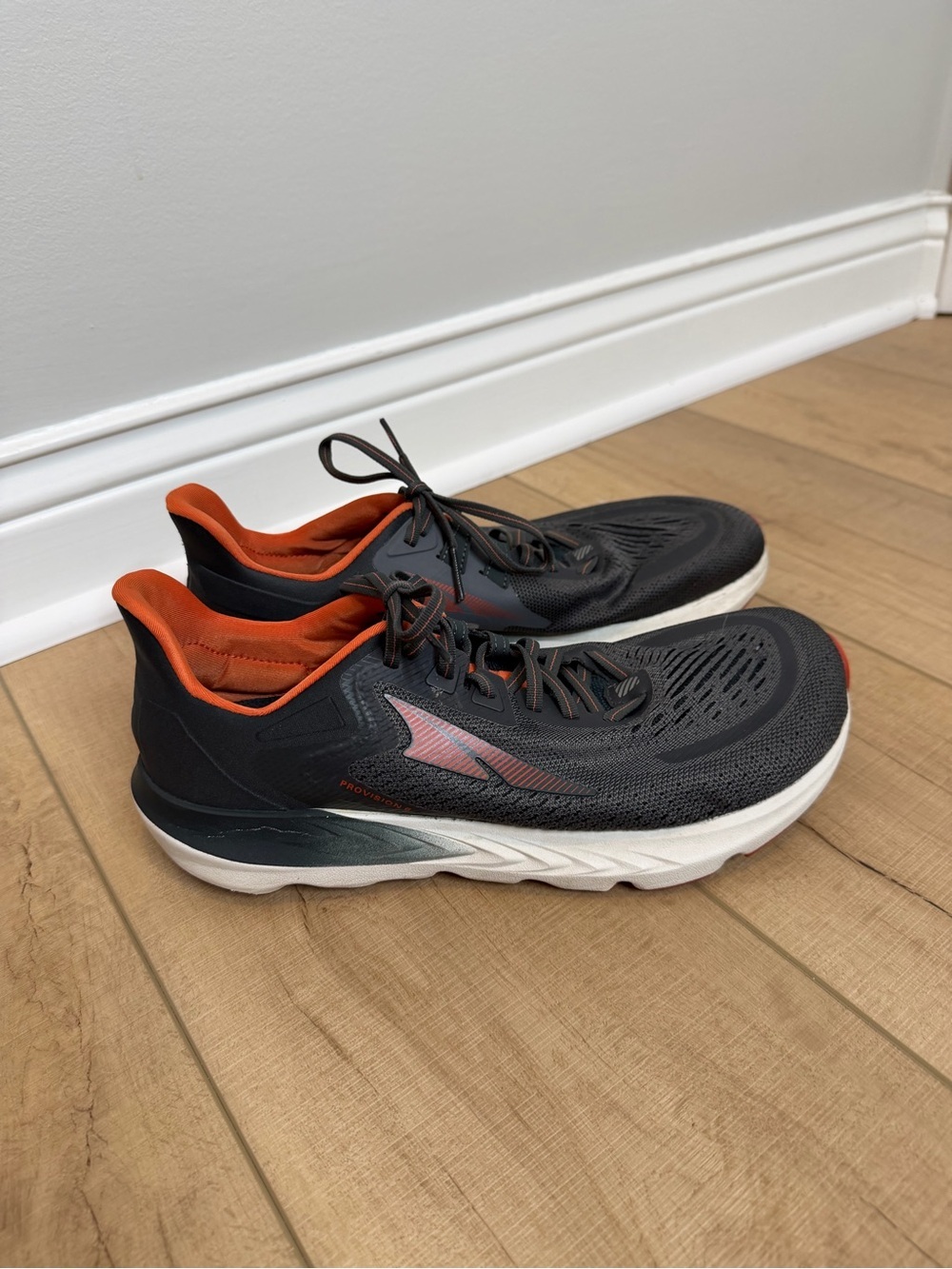 Altra Provision 6 Running Shoes Mens 9.5 Gray Orange Road Athletic Sneakers